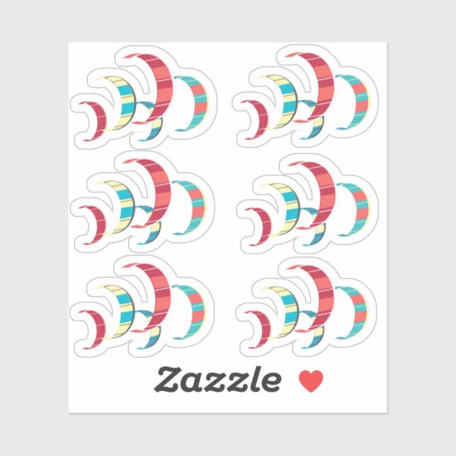 Kitesurfing Sticker (Sheet)