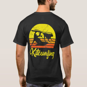 Kitesurfing Sunset Kite Surfing Retro Boarding Kit T-Shirt
