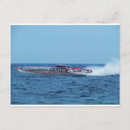 Kiton offshore powerboat postcard