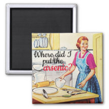 I HAVE TO SCREAM NOW.. - Large FRIDGE MAGNET 40's 50's 60's Housewife