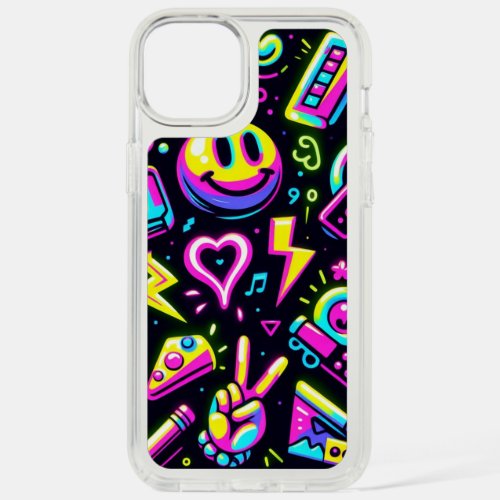 Kitsch 90s Graffiti Style iPhone 15 Plus Case