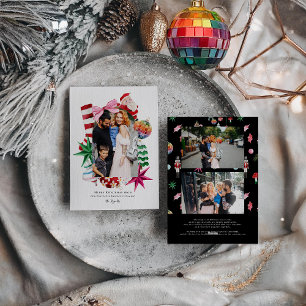 Kitsch Christmas   Retro Holiday Frame Card