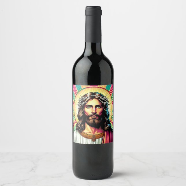 Kitsch Jesus wine label! Label (Front)