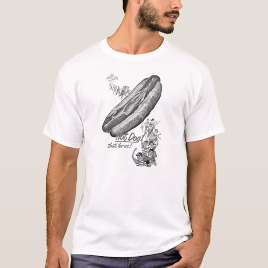 Kitsch Vintage Hot Dogs for Everyone! T-Shirt
