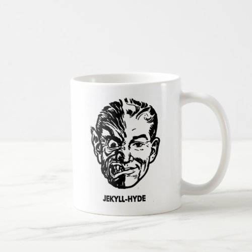 Kitsch Vintage Monster Dr Jekyll  Mr Hyde Coffee Mug