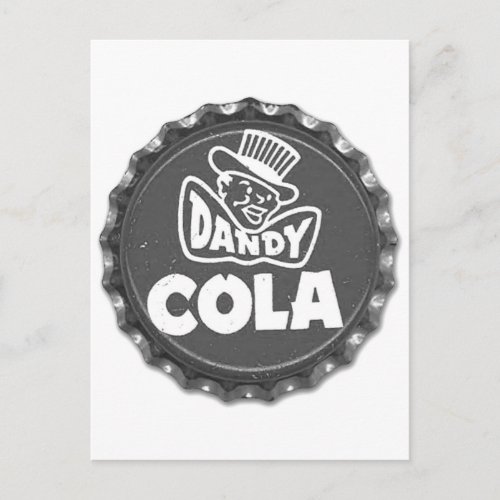 Kitsch Vintage Soda Pop Cap Dandy Cola Postcard