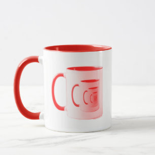 Kitschen Fatty 5th Dimension Logo Mug Diner Red