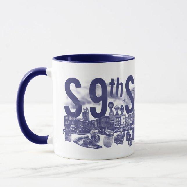 Kitschen Fatty S 9th St Mug Deli Blue (Left)