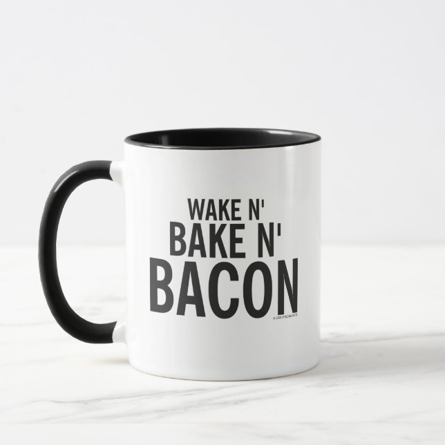 Kitschen Fatty Wake N' Bacon Mug Slick Black (Left)
