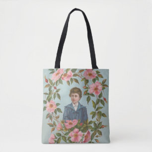 Kitschy Antique German Valentine's Card, 1884 Tote Bag