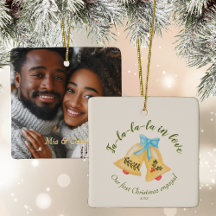 Kitschy Bell First Christmas Engaged Keepsake Cute