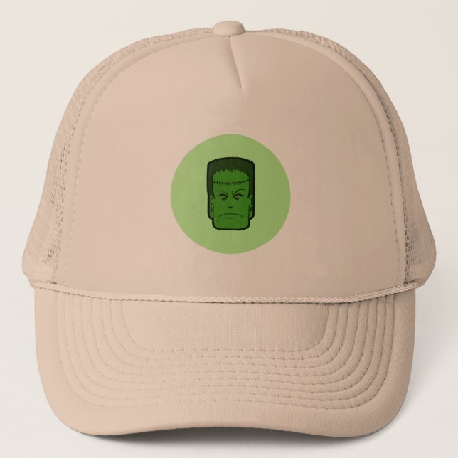 Kitschy Frankenstein Trucker Hat (Front)