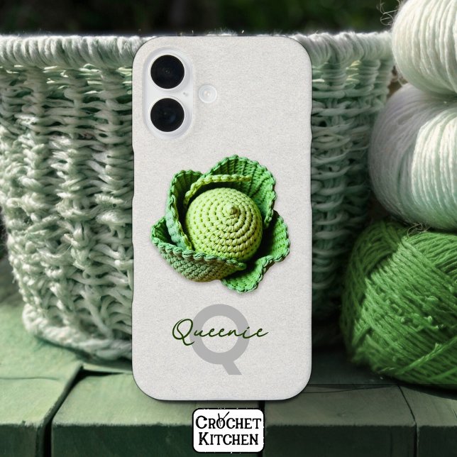 Kitschy Modern Granny Garden Crochet Cabbage Name  Case-Mate iPhone Case (Creator Uploaded)
