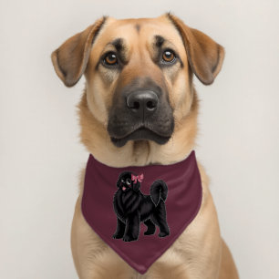 Kitschy Newfoundland Pet Bandana Collar