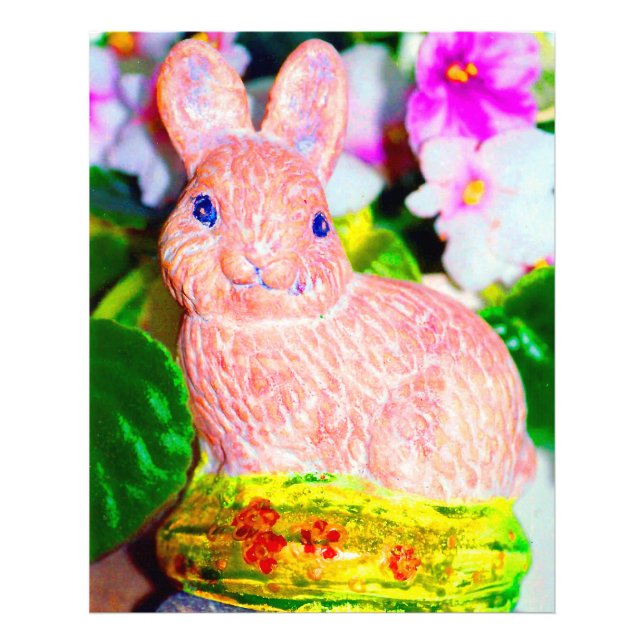 Kitschy rabbit  photo print (Front)