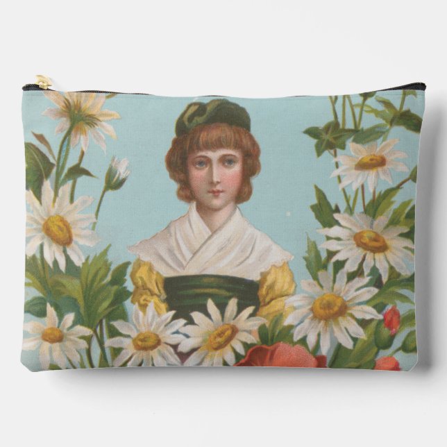 Kitschy Retro German Valentine's Card, 1884 Accessory Pouch (Front)