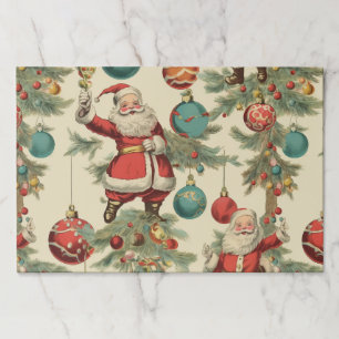 Kitschy Santa and Ornaments Paper Pad