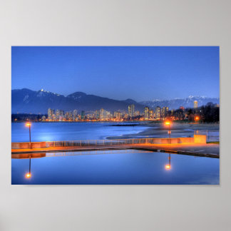 Kitsilano Beach, Vancouver, Canada Poster