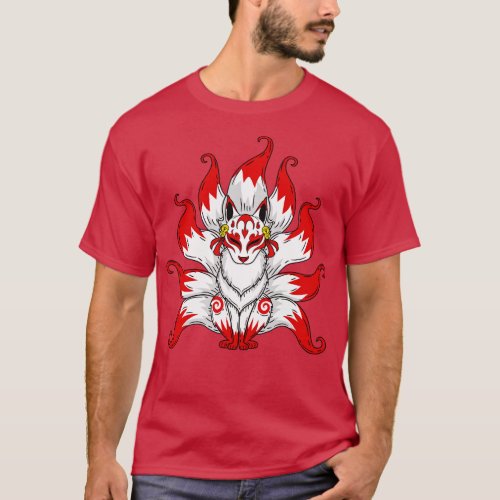 Kitsune fox 9 T_Shirt