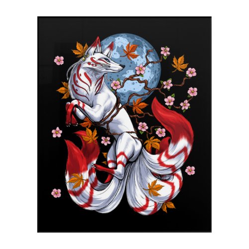 Kitsune Japanese Fox Acrylic Print