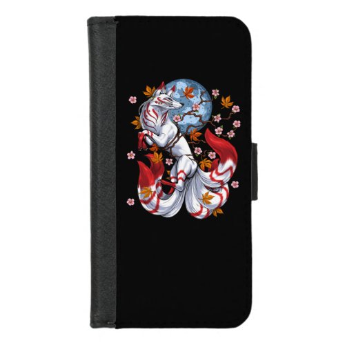 Kitsune Japanese Fox iPhone 87 Wallet Case