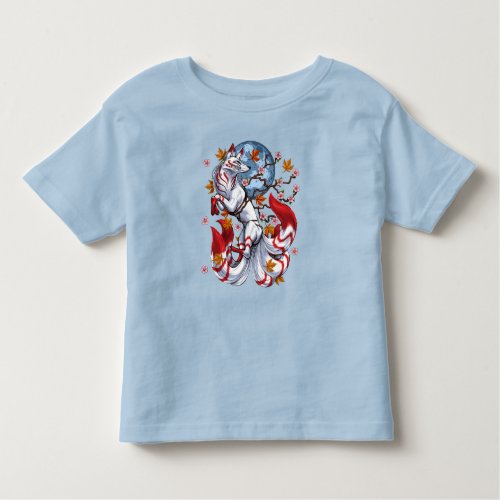Kitsune Japanese Fox Toddler T_shirt