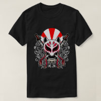 Kitsune Mask with Crossed Katanas T-Shirt