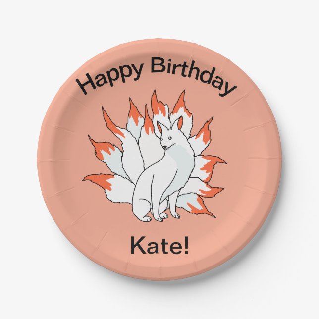 KItsune Paper Plates (Front)