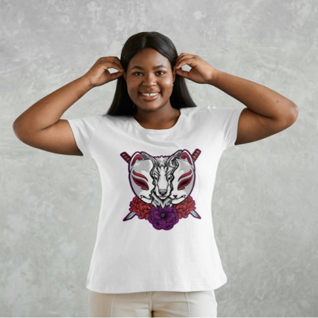 Kitsune Samurai T-Shirt (Creator Uploaded)