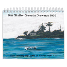 Kitt Shaffer 2020 Grenada Drawings Calendar