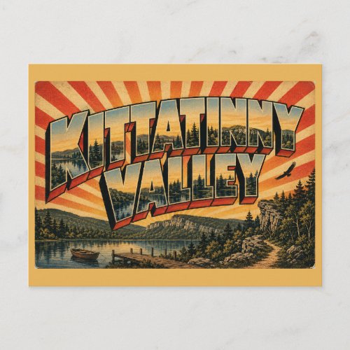 Kittatinny Valley New Jersey Glacial Lake Forest Postcard