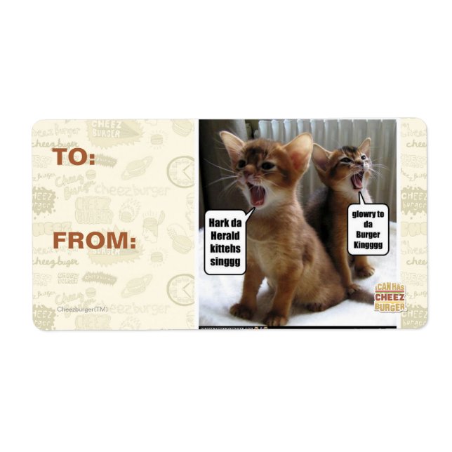 Kitteh carols label (Front)