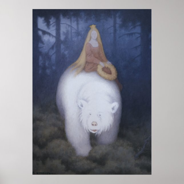 Kittelsen King Valemon The white bear CC0818 XL Poster (Front)