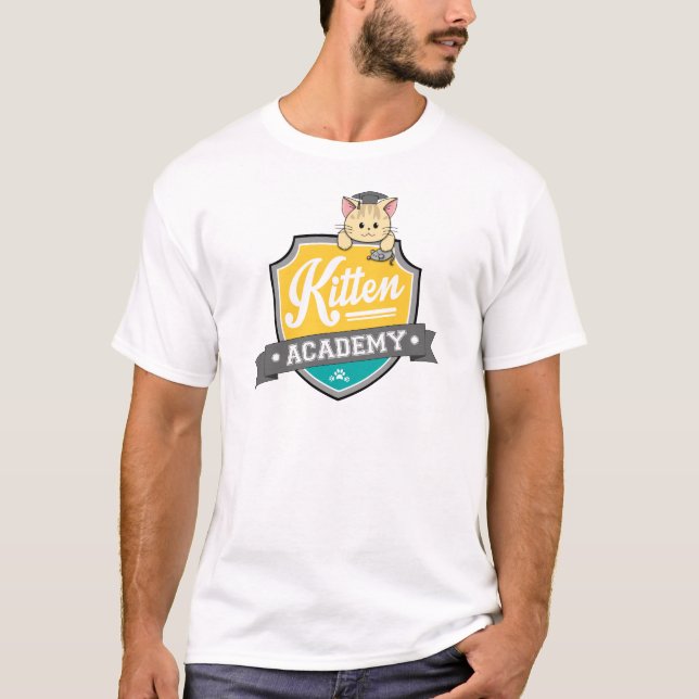Kitten Academy Crest T-Shirt (Front)