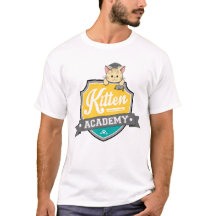 Kitten Academy Crest T-Shirt (White)