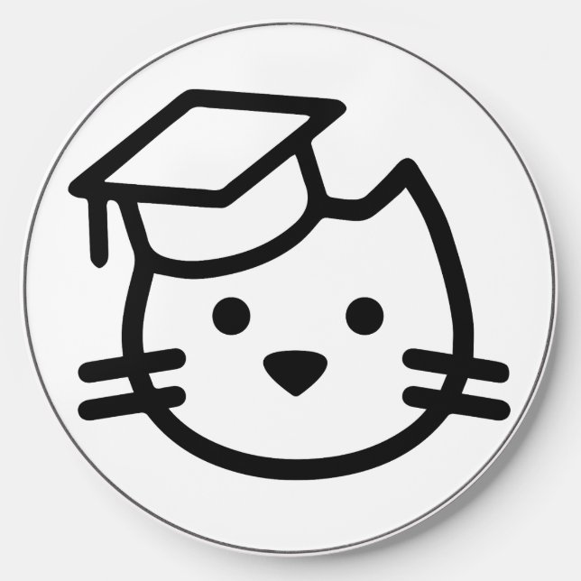 Kitten Academy Plain Logo Wireless Charger (Front)