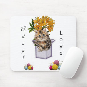 Kitten Adoption Love Mouse Pad! Mouse Pad