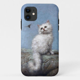 Kitten and Bee, Carl Kahler iPhone 11 Case