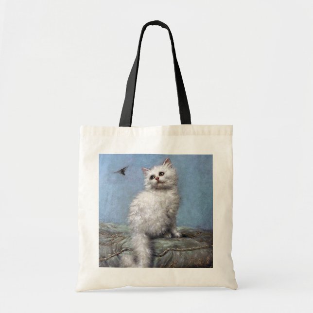Kitten and Bee, Carl Kahler Tote Bag (Front)