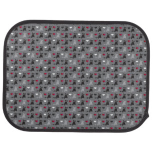kitten and mice pattern car floor mat