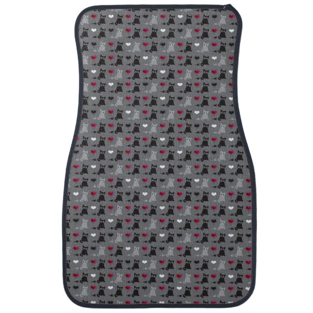 kitten and mice pattern car mat (Front)