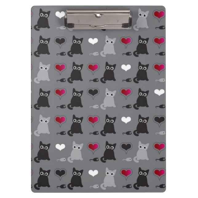 kitten and mice pattern clipboard (Front)