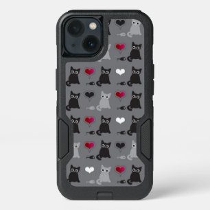 kitten and mice pattern iPhone 13 case