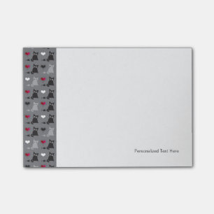kitten and mice pattern post-it notes