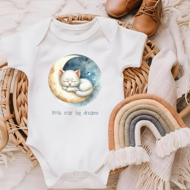 Kitten and Moon  Baby Bodysuit (Creator Uploaded)