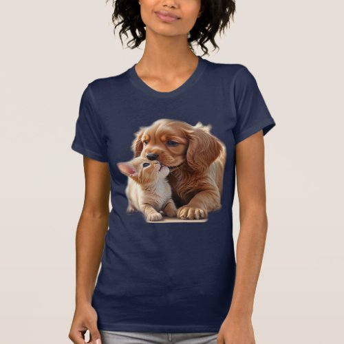 Kitten and Puppy  T_Shirt