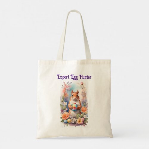Kitten And Squirrel Easter Egg Tote Bag