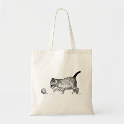 Kitten and Yarn Reusable Shopping Bag