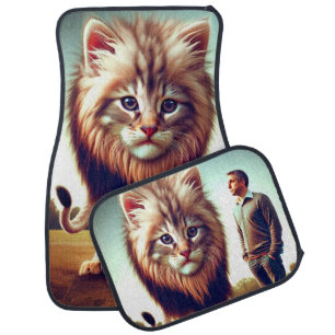 Kitten Art Car Floor Mat