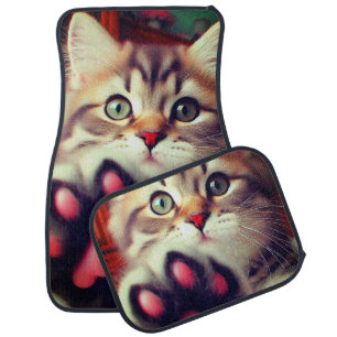 Kitten Art Car Floor Mat